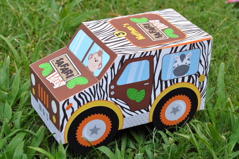 Jungle Party Favors / Safari Party Treat Box / Jungle Animals Etsy UK