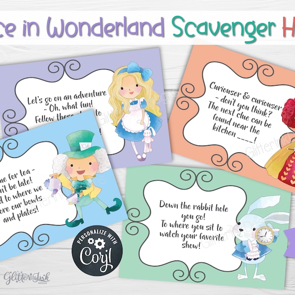 Alice in Wonderland Outdoor Activities Etsy