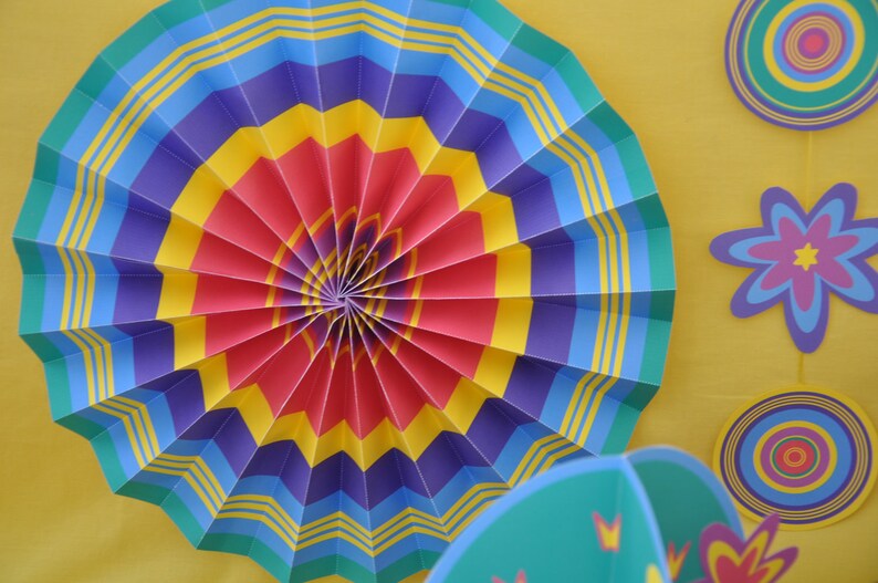 Ciesta mexicana Papierrosetten / cinco de Mayo Papierrosetten / Papierrosette / Papierrosette / Papierrosette / Papierrosette Bild 1