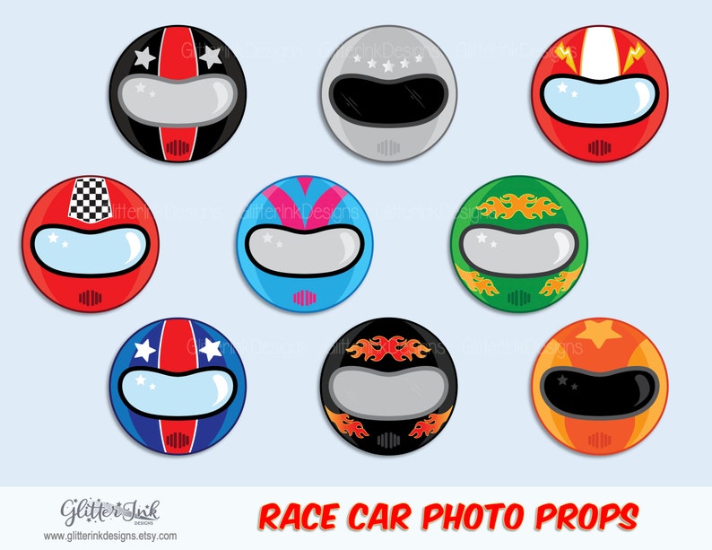 Race Car Party Photo Booth Props / Racing Car Birthday Car Etsy Australia