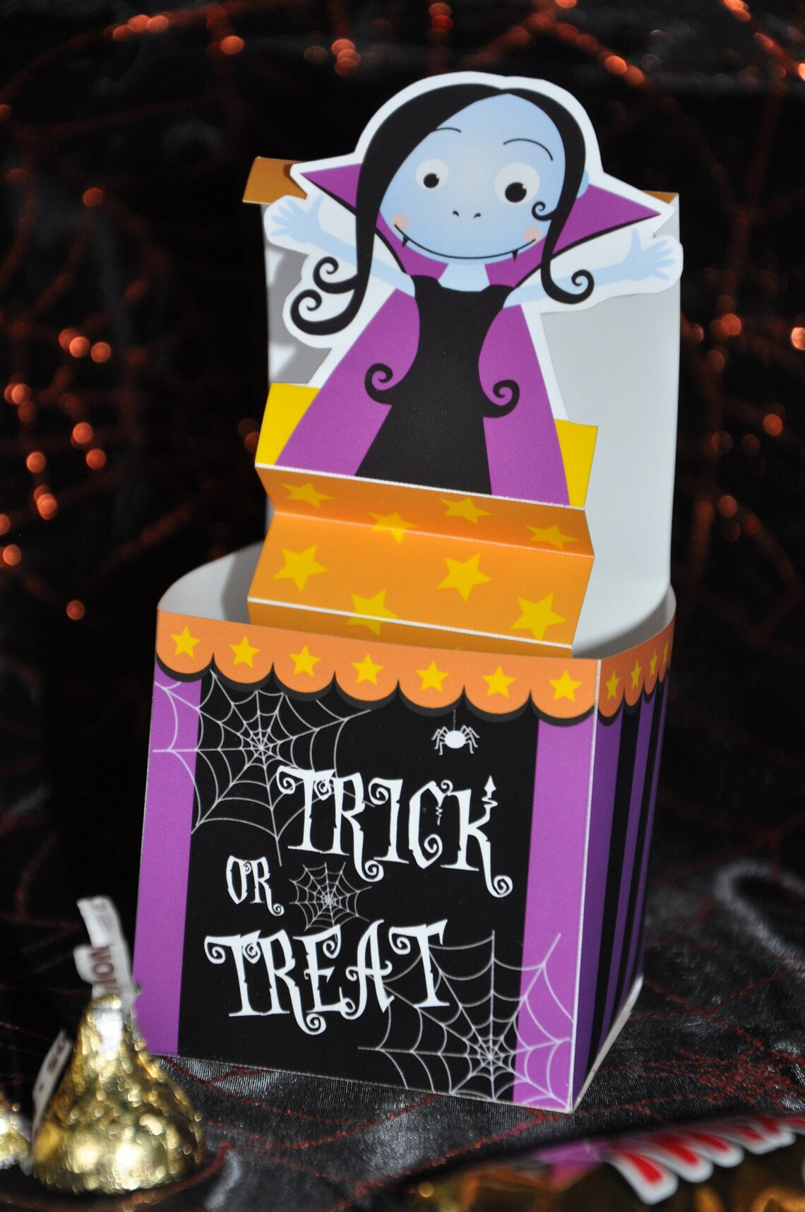 Halloween Treat Box / Halloween Decorations / Count Dracula Etsy