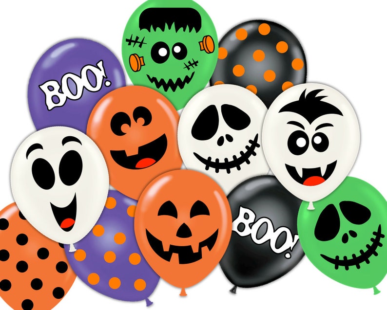 Halloween Bash pdf printable balloon experience sticker decorations - ghost, pumpkin, jack-o-lantern, Dracula, Frankenstein, Jack, Boo, polka dot photograph about Printable Ghost Faces known as Halloween Get together pdf printable balloon confront sticker decorations - ghost, pumpkin, jack-o-lantern, Dracula, Frankenstein, Jack, Boo, polka dot