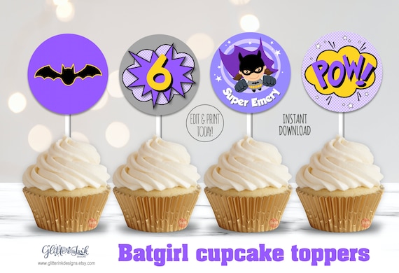 purple-super-girl-printable-cupcake-toppers-super-hero-party