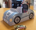 Two fast birthday race car party favors treat box, Printable Papercraft racing theme candy favor boxes, Customizable paper toy centerpiece