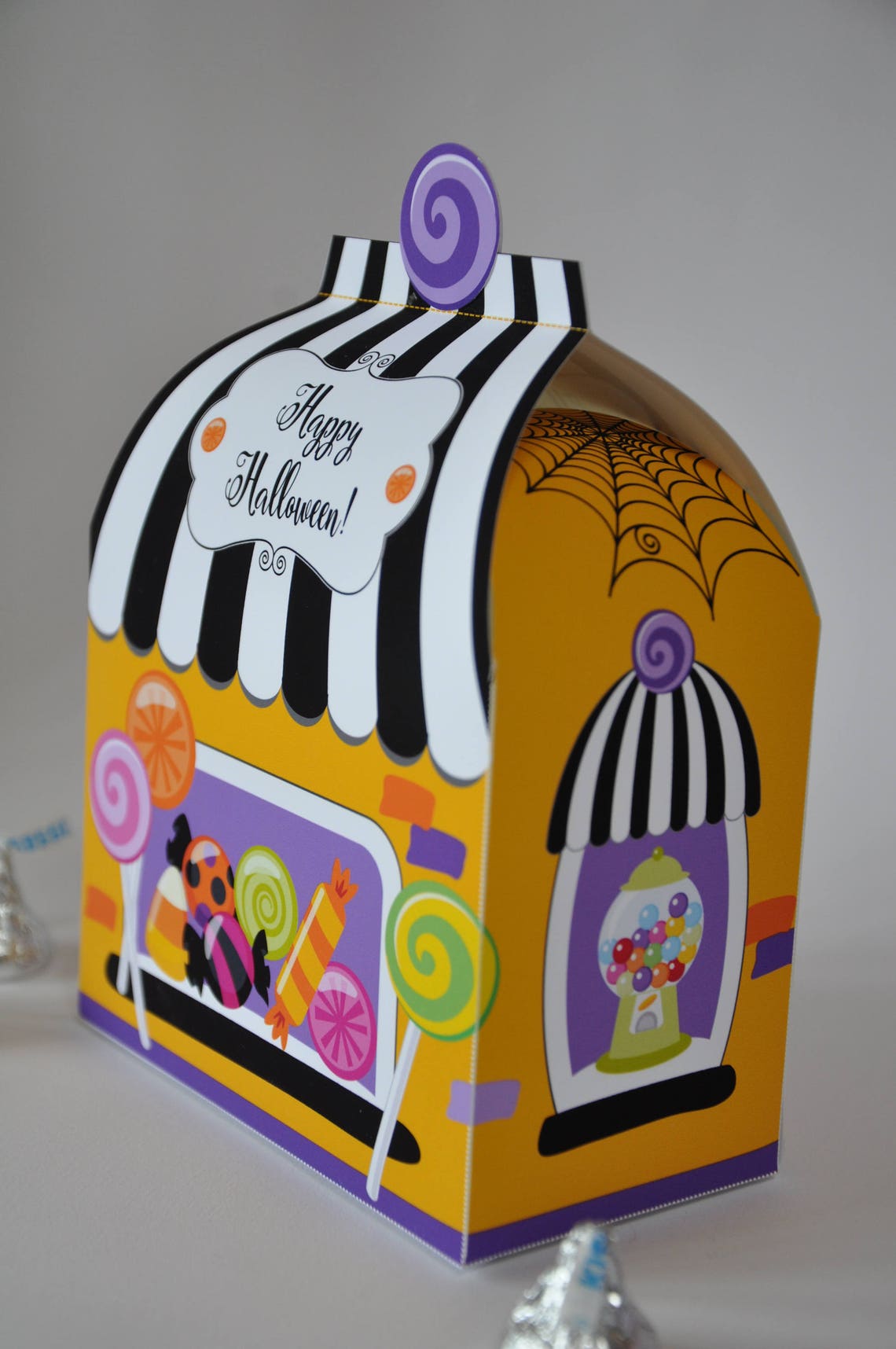 Halloween Candy Store Treat Box / Halloween Candy Box Pdf Etsy