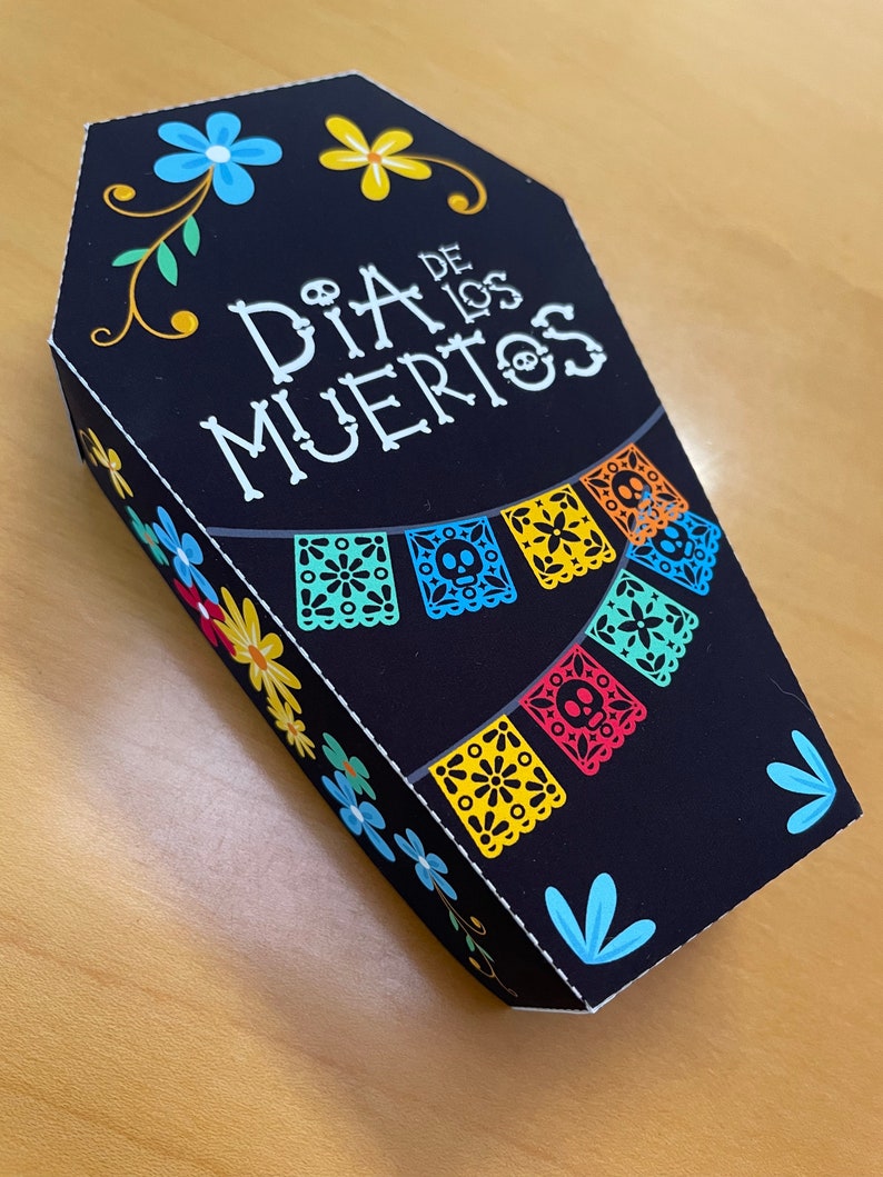 Day of the Dead Coffin Treat Box / Dia De Los Muertos Sugar - Etsy
