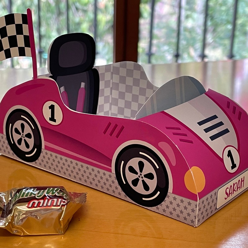 Race Car Snack Box - Etsy