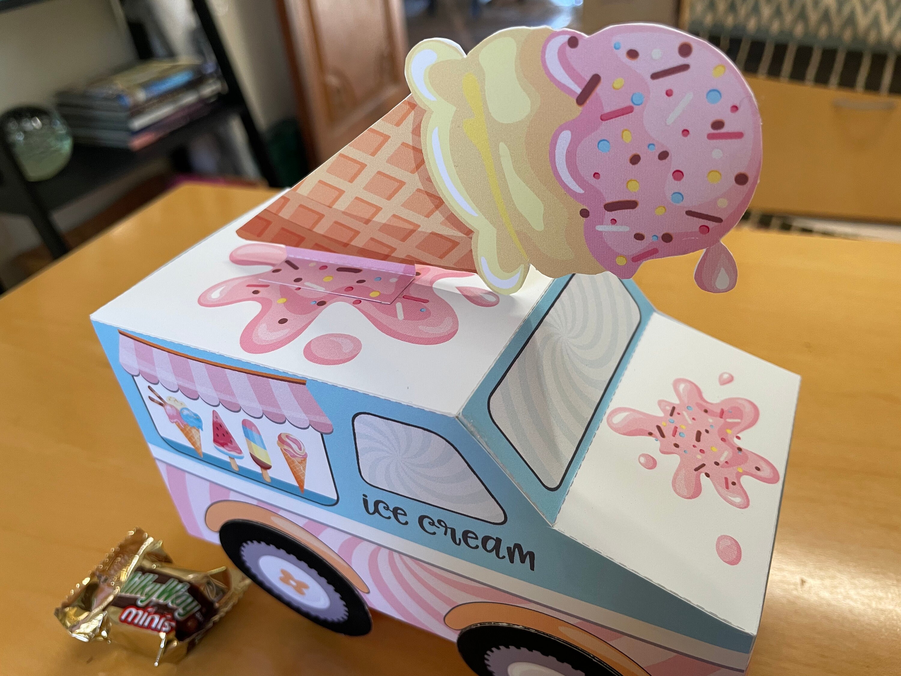 20 Pieces Ice Cream Truck Shape Party Favor Boxes Ice Cream Treat Box Party  Favors Party Snack Box Container Party Decoration Boxes Birthday Party  Summer Party Goodie Gable Boxes : : Health