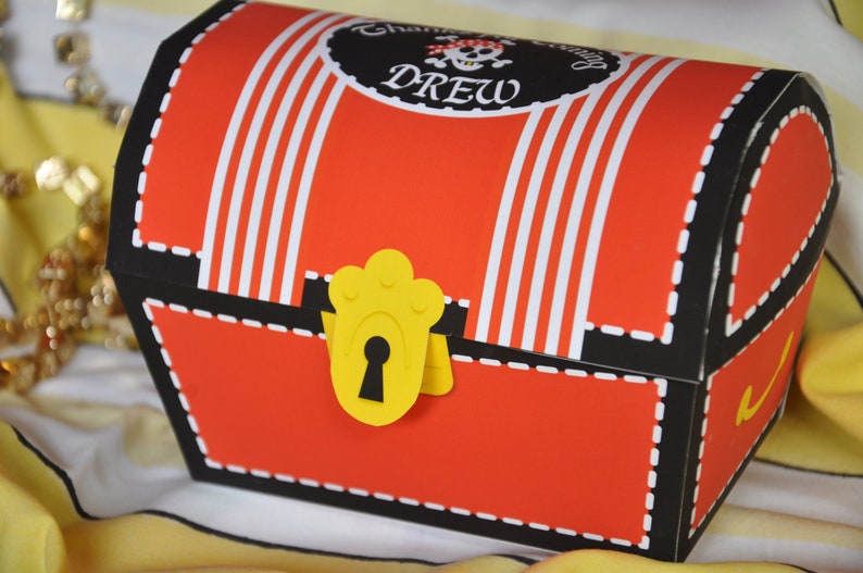 Pirate Party Treasure Chest Favor Box / Pirate Party Favors / Etsy