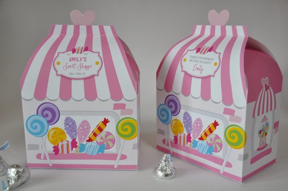 Alice in Wonderland Party Favor,,Bags, Favor Box,Sweet Table Candy 10  PIECES