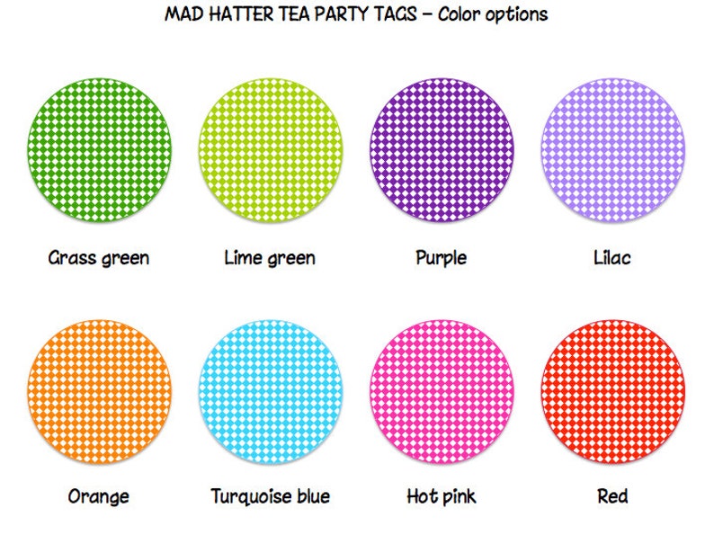 Alice in Wonderland Mad Hatter Tea Party printable Eat Me Drink Me tags / Alice in Wonderland tea party favors / Tea party favor tags image 5