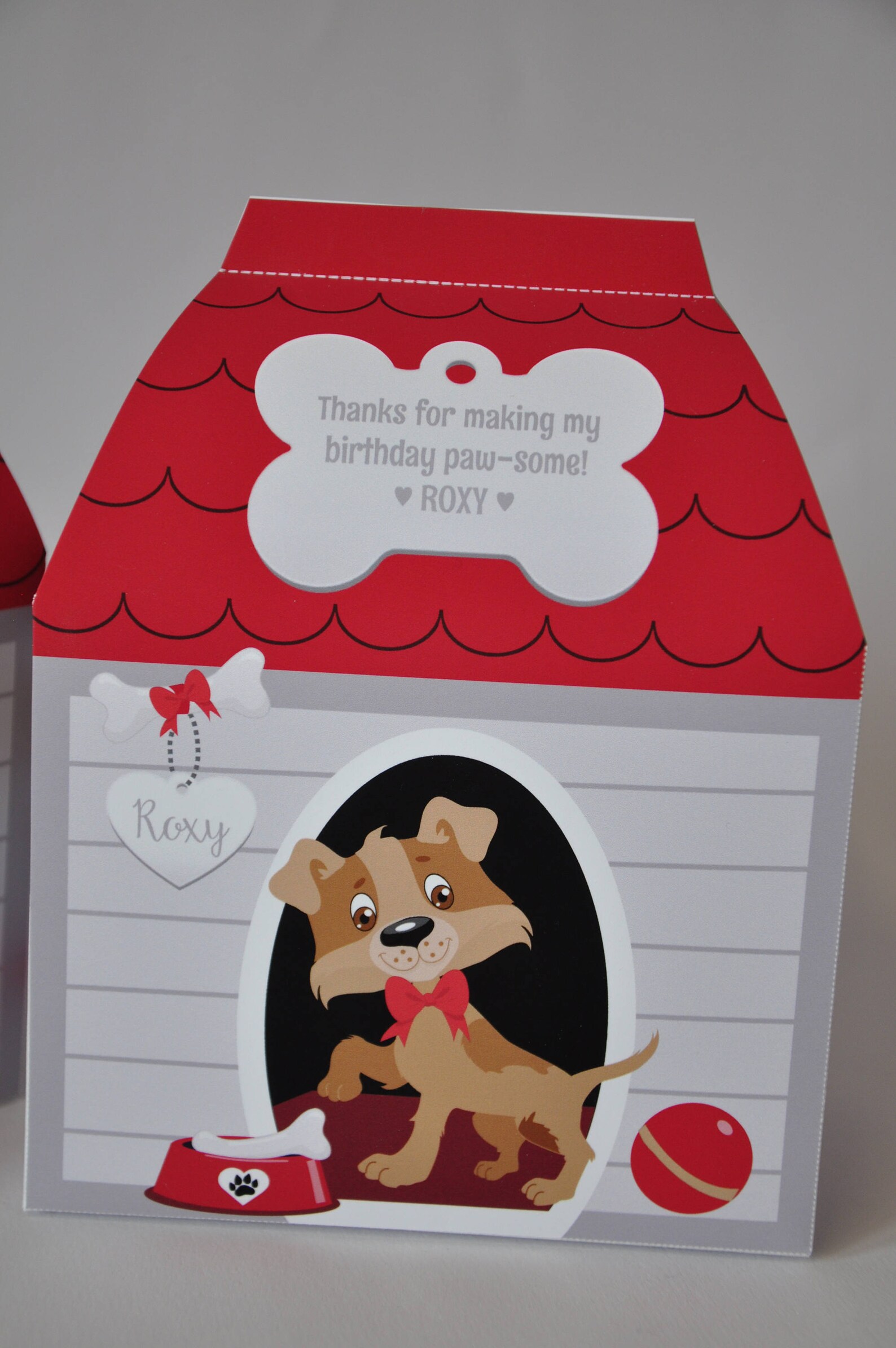 Puppy Dog Birthday Party Printable Dog House Favor Box / Dog Etsy
