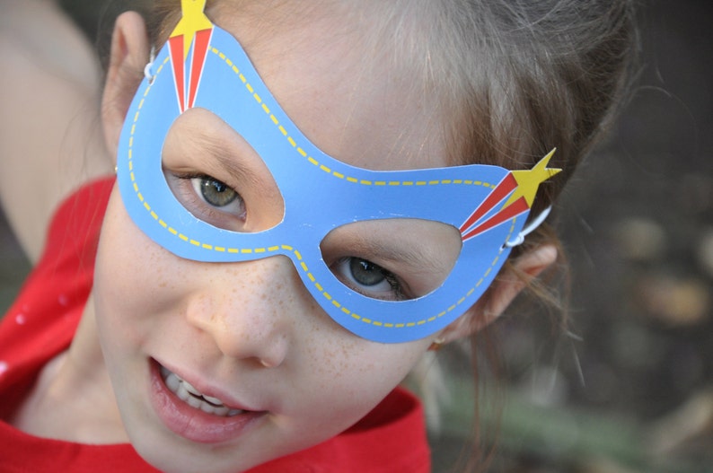 Super Heroes Party Pdf Printable Superhero Eye Masks / Face Etsy