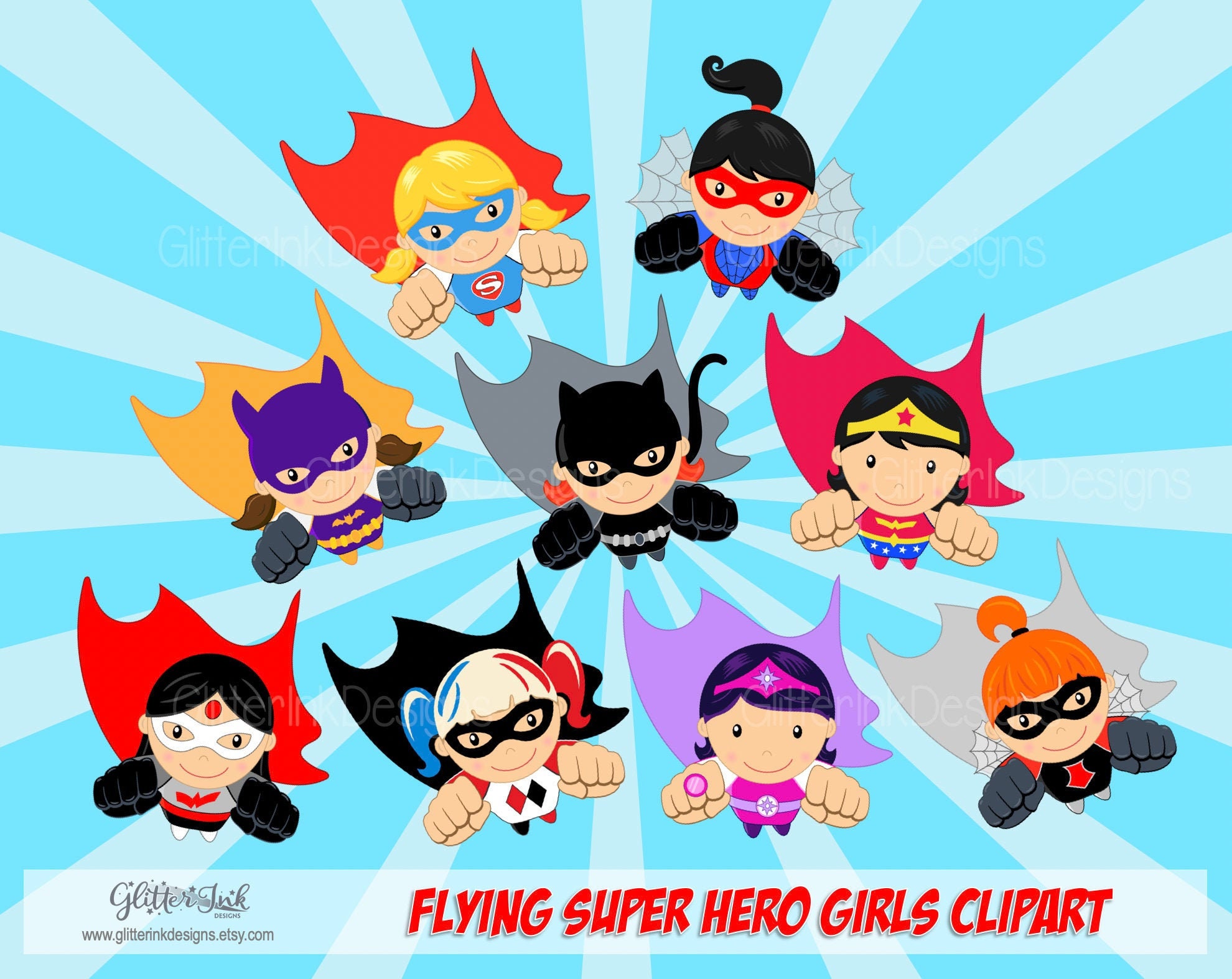 36 Kids Superhero Clipart Superheroes Kids Clipart 