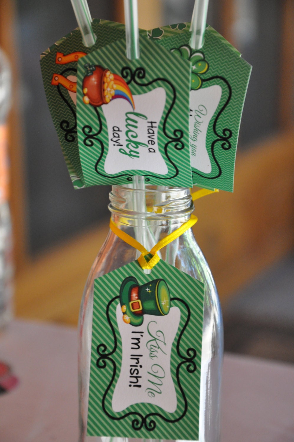 St Patrick's Day Favor Tags / Irish Party Pdf Printable Etsy