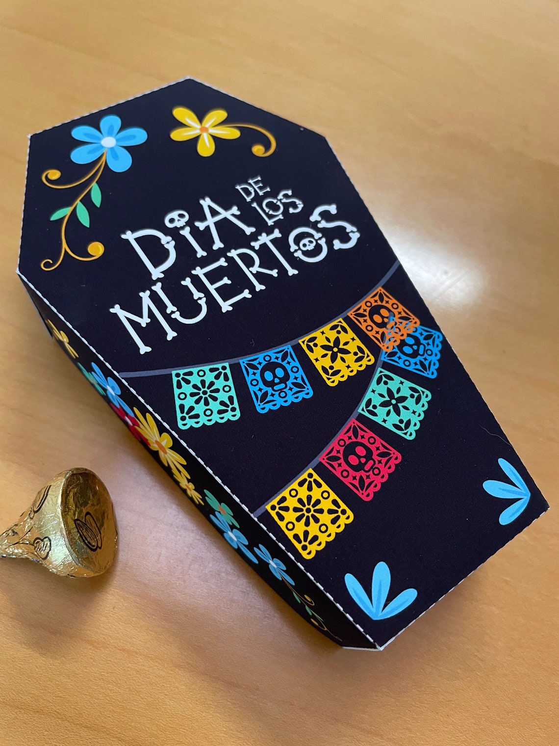 Day of the Dead Coffin Treat Box / Dia De Los Muertos Sugar - Etsy