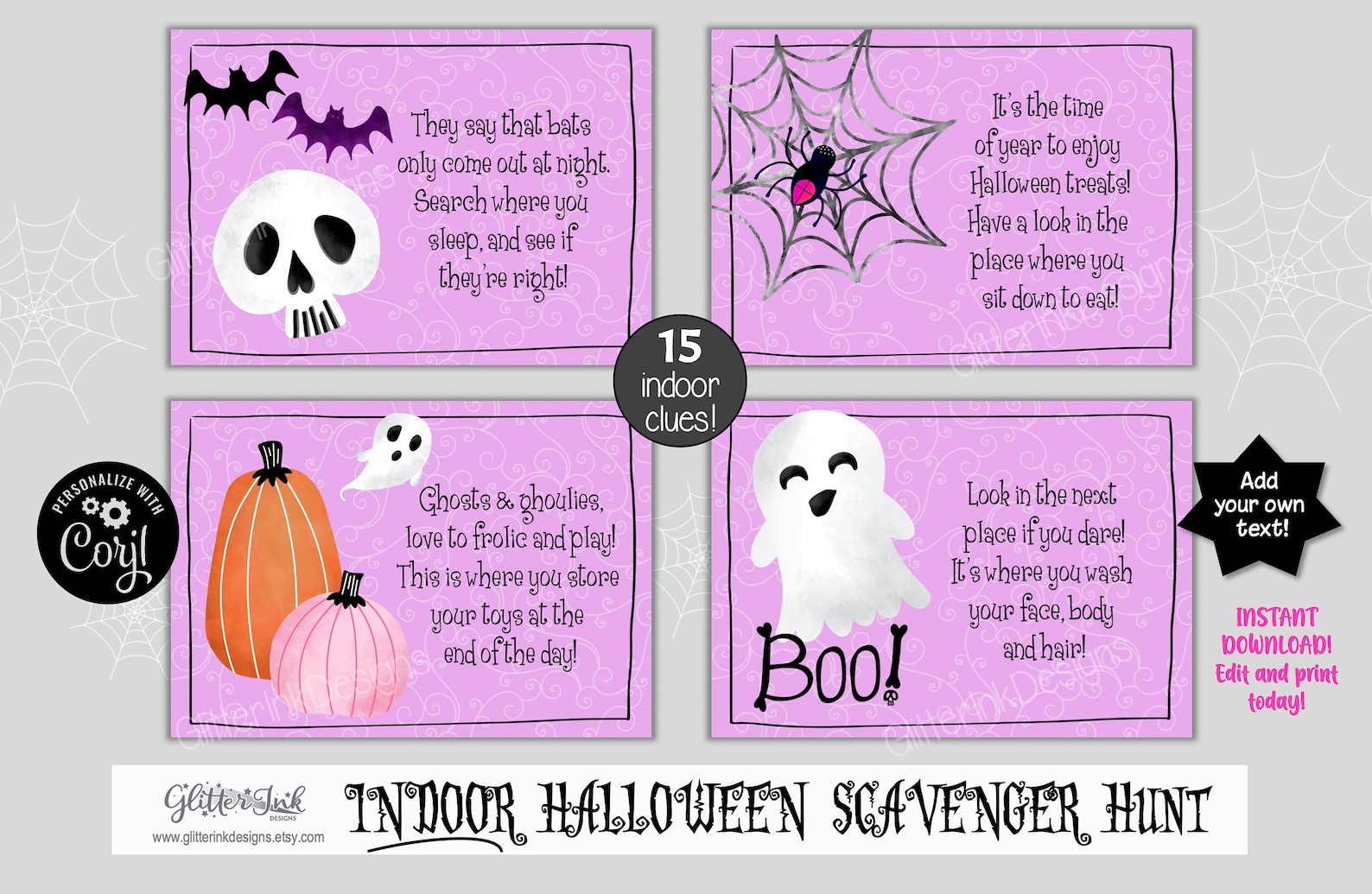 Indoor Halloween Scavenger Hunt / Kids Halloween Treasure Hunt - Etsy