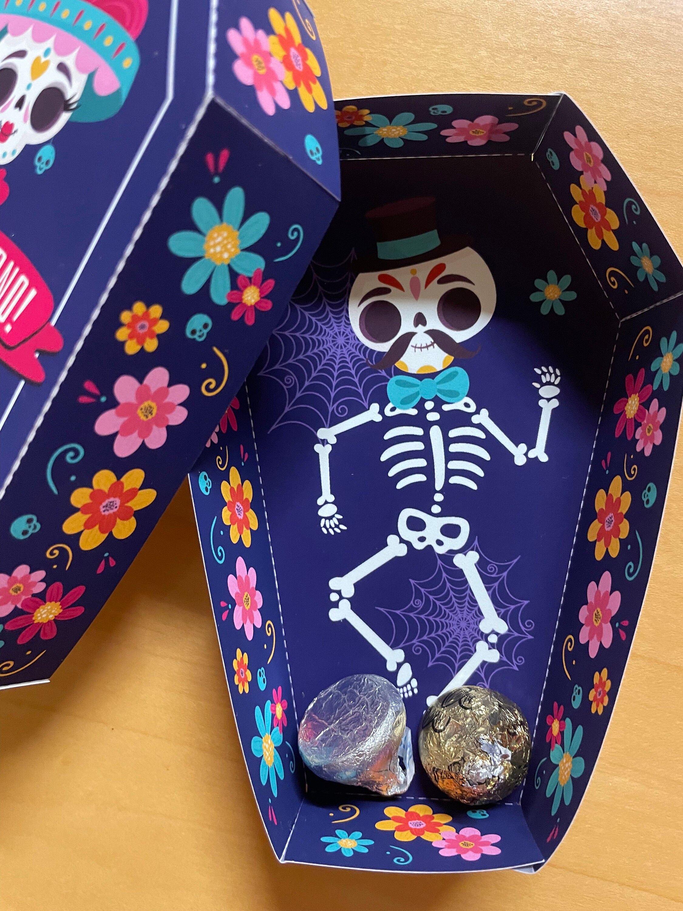 Day Of The Dead Cufflinks - Dia De Los Muertos Sugar Skull