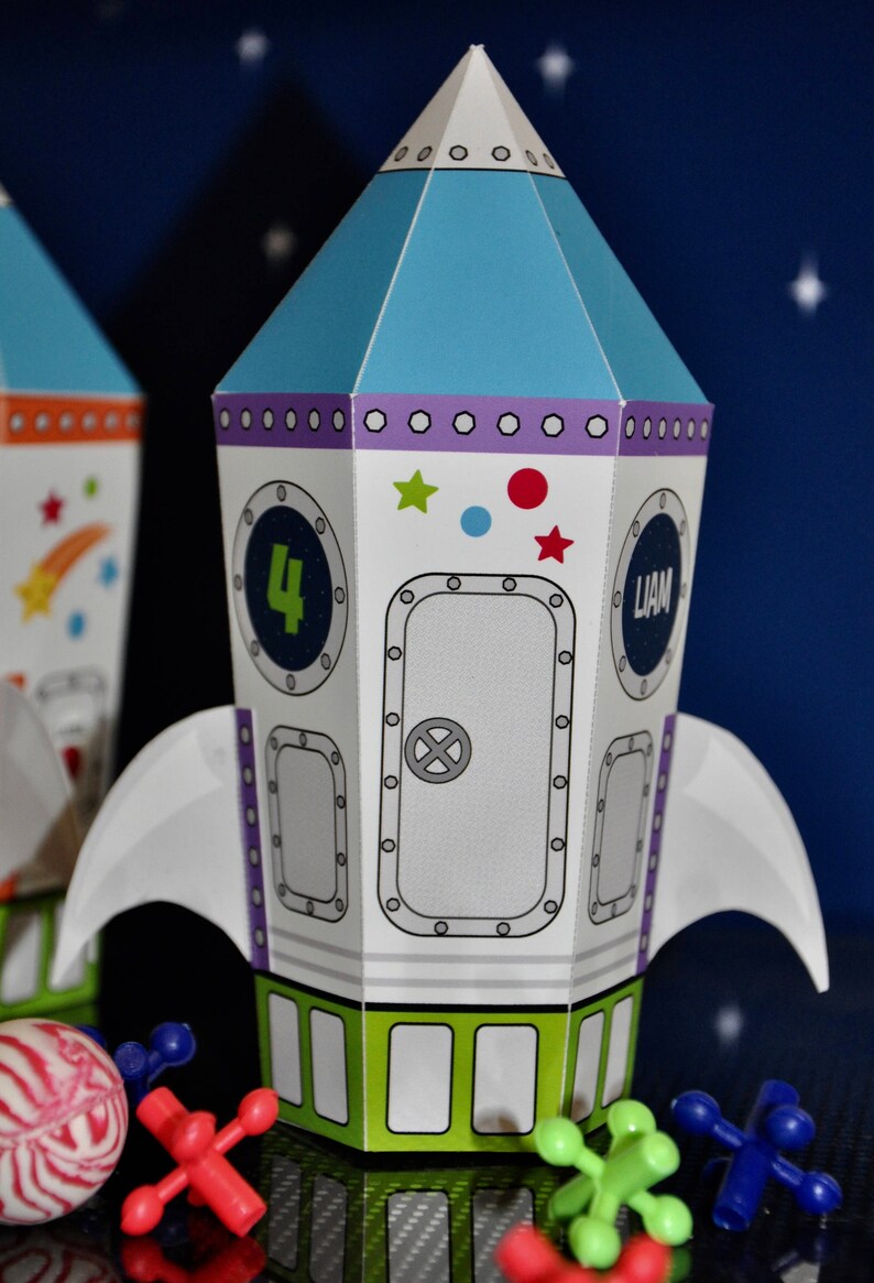 Outer Space Party Rocket Favor Boxes / Space Party Favors / Etsy UK