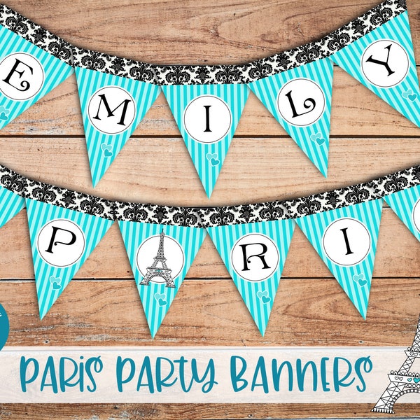 Free Printable Paris Birthday Banner Free Printable Paris Birthday Banner