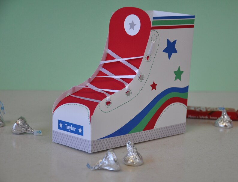 Roller Skate Party Favor Boxes / Rainbow Roller Skate Party Etsy