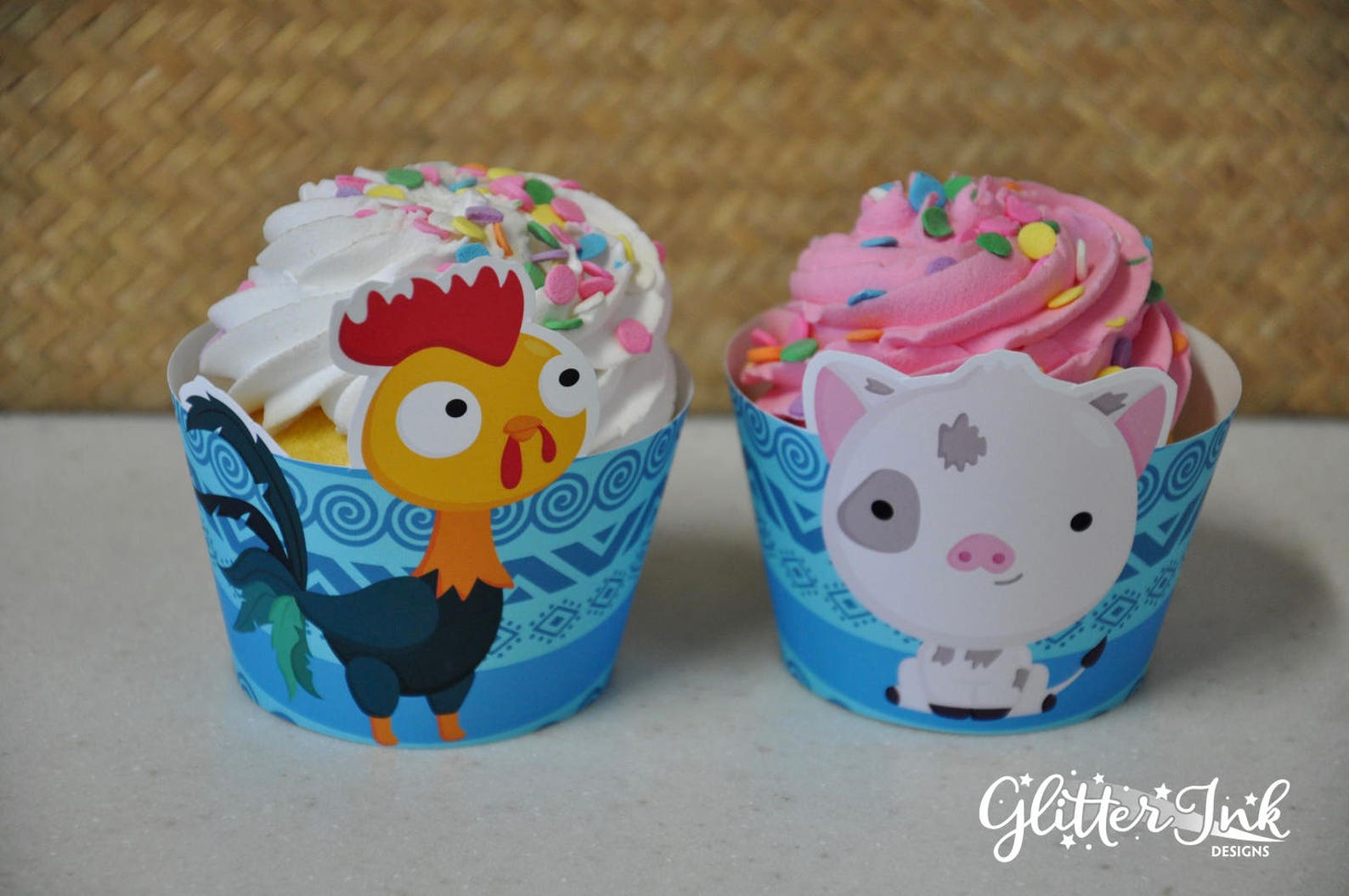 Moana Cupcake Wrappers / Moana Party Favors / Moana Birthday - Etsy