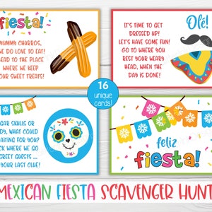 Mexican Fiesta Family Party Games / Taco Tuesday Birthday Scavenger ...