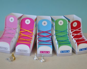 Boîtes de faveurs de fête de patin à roulettes / Boîte de friandises imprimable de faveurs de partie de patin à roulettes TÉLÉCHARGEMENT NUMÉRIQUE