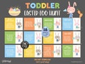 Indoor Easter scavenger hunt for toddlers / Printable Easter egg hunt clues / Editable kids treasure hunt clues / Easter bunny party games product logo