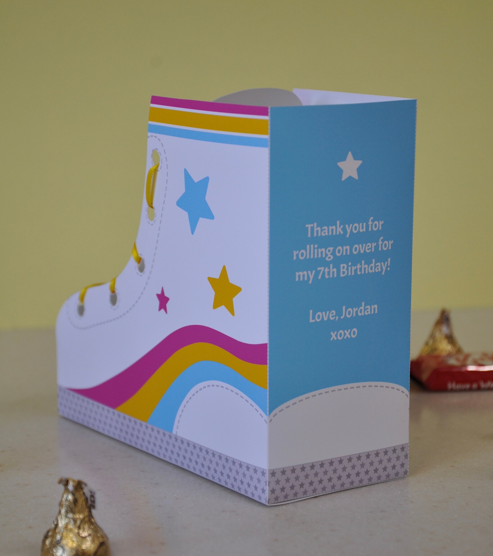 Roller Skating Favor Boxes / Roller Skate Party Favors Hot Pink and