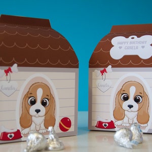 Puppy Dog Birthday Party Printable Dog House Favor Box - TWO Designs ...