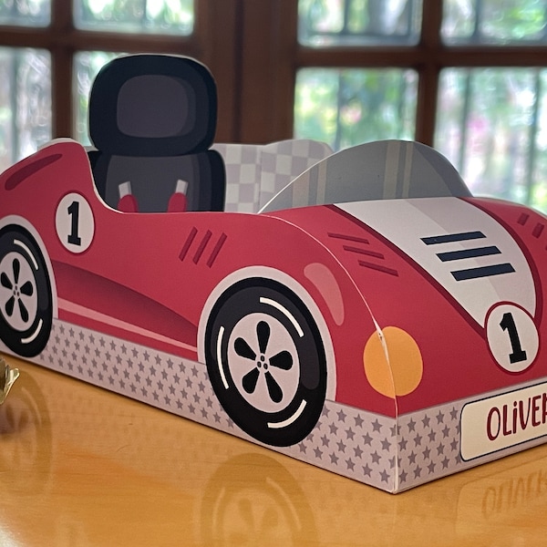 Race Car Snack Box - Etsy