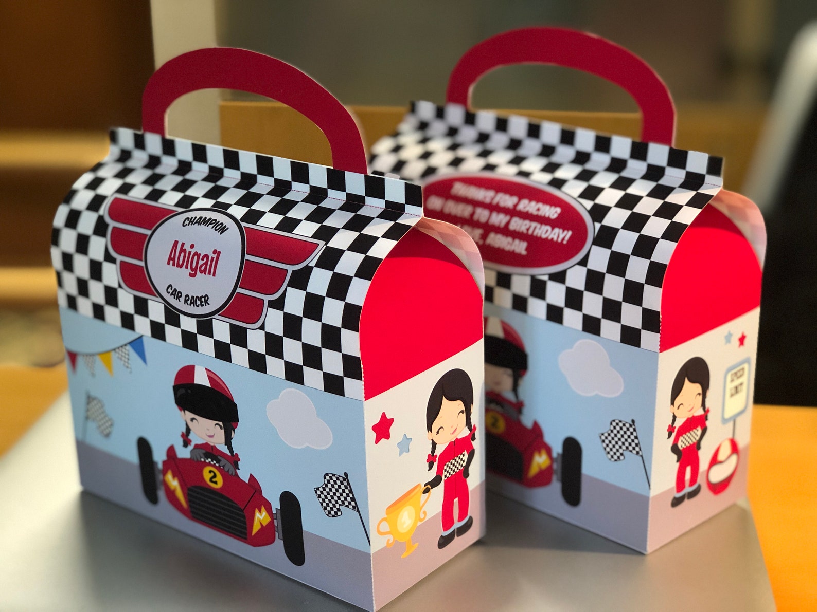 Race Car Party Favor Boxes / Racing Party Favors / Formula One Etsy