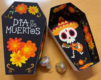 ハロウィン、キャンディボックス、ドラキュラの棺ステンドグラス 死者の日の棺のお菓子箱、死者の日のシュガースカルのパーティー記念品
