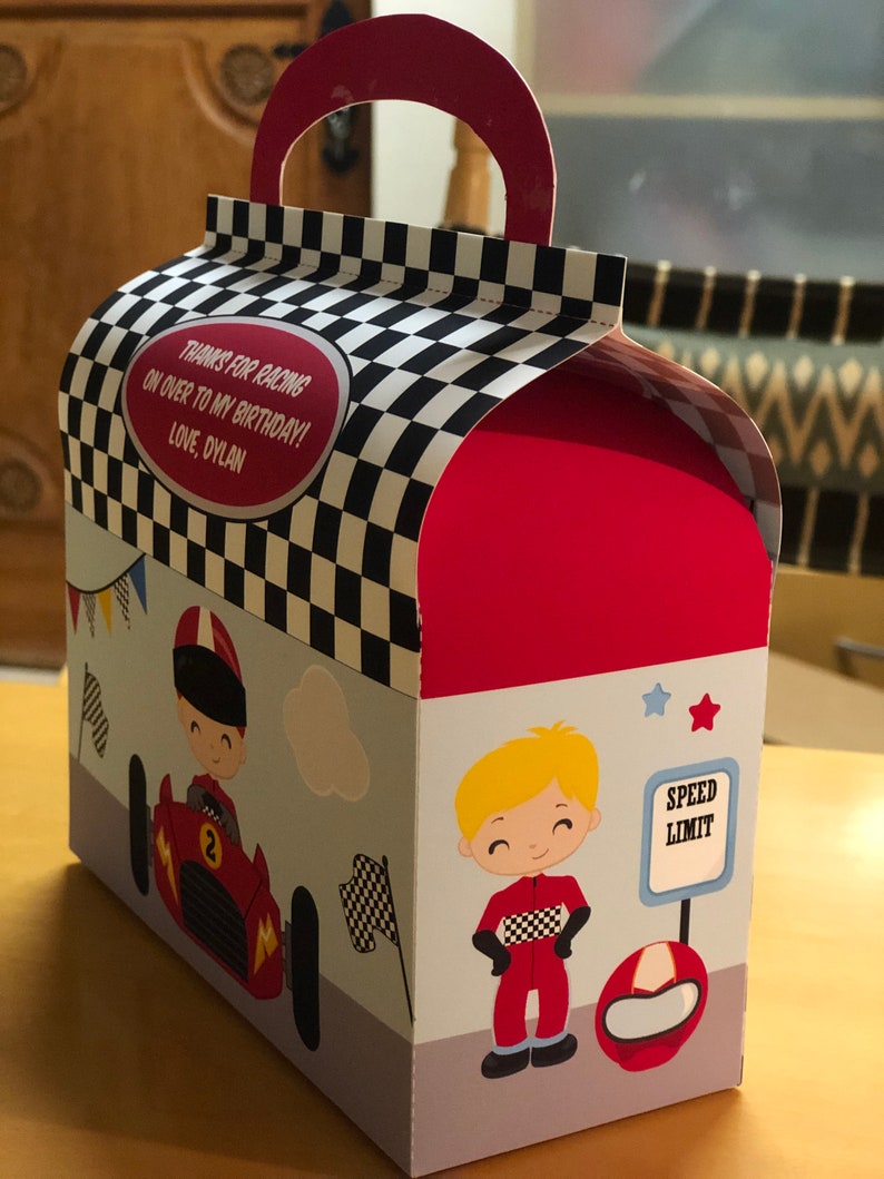 Race Car Party Favor Boxes / Racing Car Party Favour Boxes / Etsy