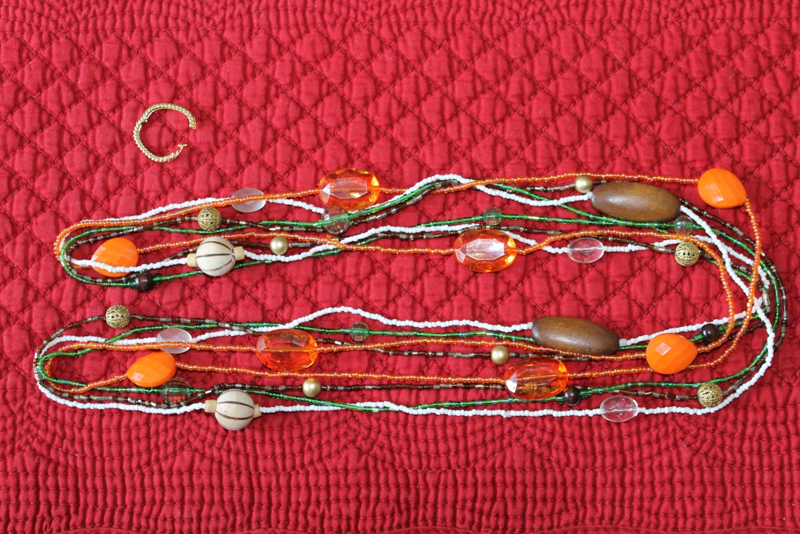 Wild and Colorful Twister Necklace Four Continuous Bead Etsy