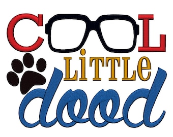 Cool Little Dood. INSTANT DOWNLOAD. Machine Embroidery Design Digitized File 4x4 5x7 6x10