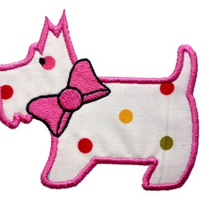 Set Scottie Dog BOY & Girl Applique. INSTANT DOWNLOAD Machine Embroidery Design Digitized File