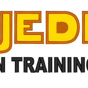 Jedi in Training Fill and Appliique . INSTANT DOWNLOAD. Machine Embroidery Design Digitized File 4x4 5x7 6x10