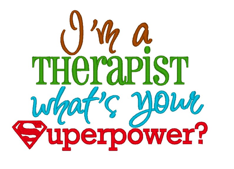 I'm Massage Therapist What's Your Superpower - 3" Sew Iron On