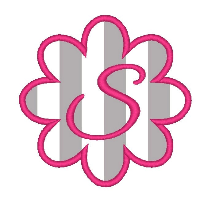 INSTANT DOWNLOAD Machine Embroidery Design Digitized File 4x4 5x7 6x10 Flower 002 Font Frame Border Applique /& Outline