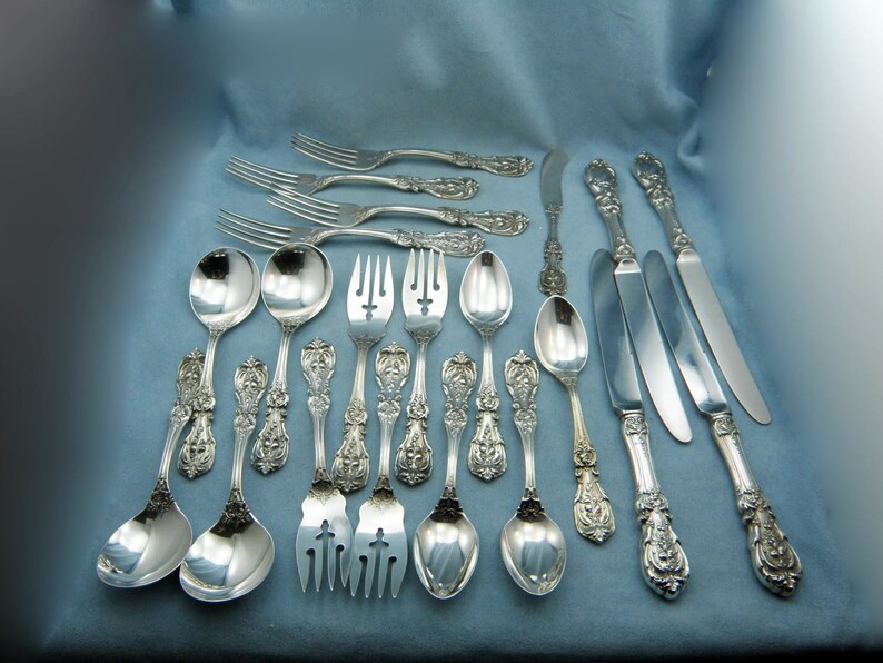 21PCS Reed & Barton Francis First Sterling Silver FLATWARE SET Etsy