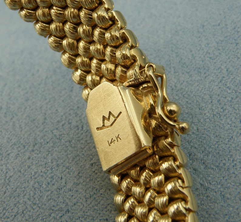 14Kt Yellow Gold Ladies MOVADO Oval Face Watch w/Gold Etsy