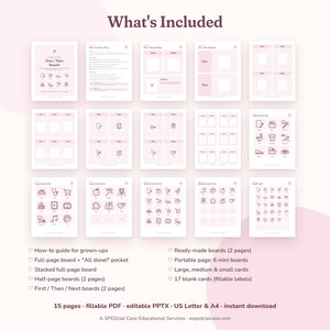 First Then Board Printable, Picture Cards in 3 Sizes, First Then Next, Editable Visual Schedule, Toddler Routine, Autism Visual Aid image 4