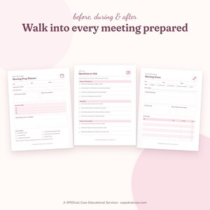 Parent IEP Binder & Planner, Fillable PDF + Editable, IEP Meeting Prep, Goal Tracker, Communication Log, Special Education Organizer image 2