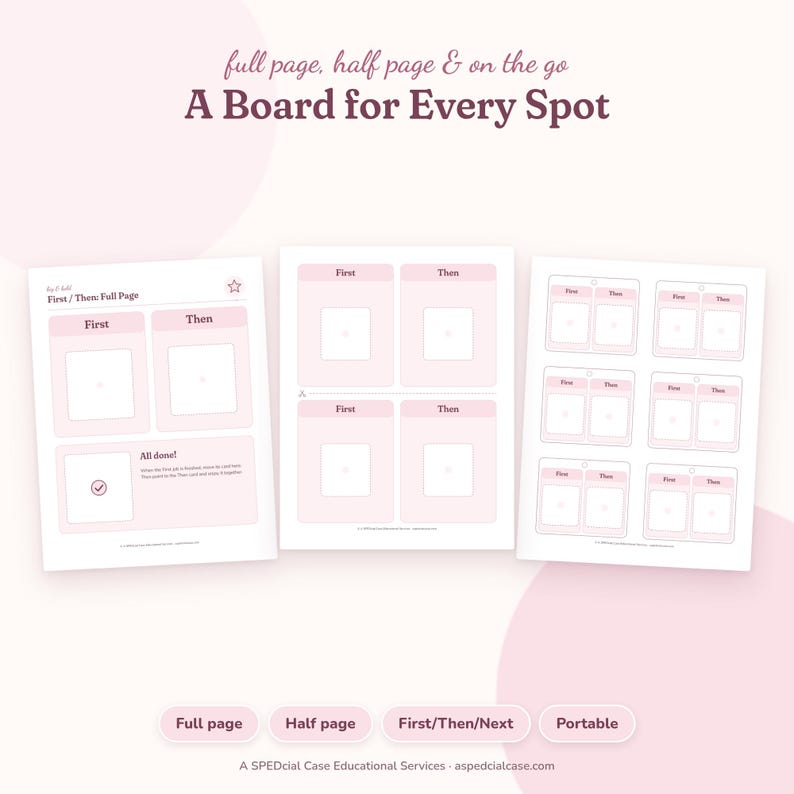 First Then Board Printable, Picture Cards in 3 Sizes, First Then Next, Editable Visual Schedule, Toddler Routine, Autism Visual Aid image 2