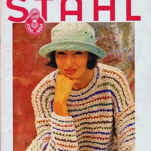 Stahl Knitting & Crocheting Patterns Magazine No. 10 in English German and Norwegian 28 Gorgeous Knit or Crochet Patterns Craft Supplies