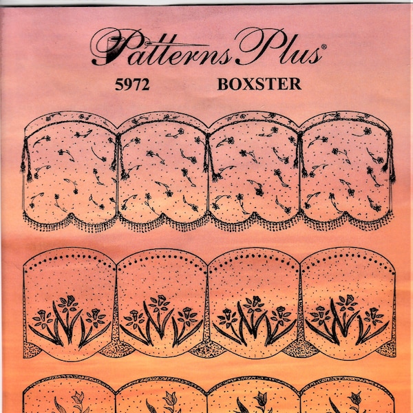 Patterns Plus Curtain Pattern 5972 Boxter Valance Professional Interior Design Pattern -Joan Willis 2006 Designer Home Decor Sewing Patterns