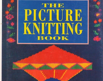 Retro "The Picture Knitting Book Hardback by Rosalie Lane 1994 Printed in UK Hand & Machine Knits