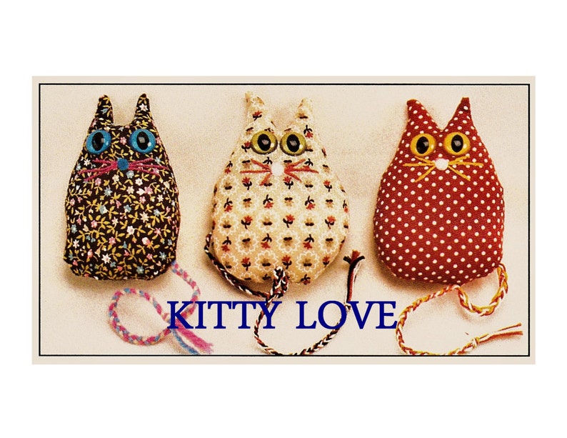 Digital Download Adorable Small Stuffed Kitty Sewing Pattern - Etsy